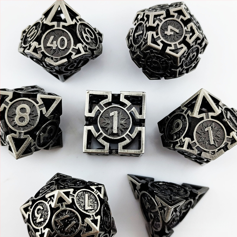 Vara DND kauliņu komplekts ar noapaļotām malām un izgriezuma dizainu, 100 gab., izcelsme Šenženā, bez pielāgojumiem