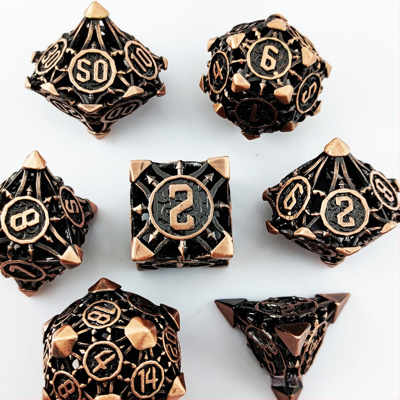 Vara DND kauliņu komplekts ar noapaļotām malām un izgriezuma dizainu, 100 gab., izcelsme Šenženā, bez pielāgojumiem