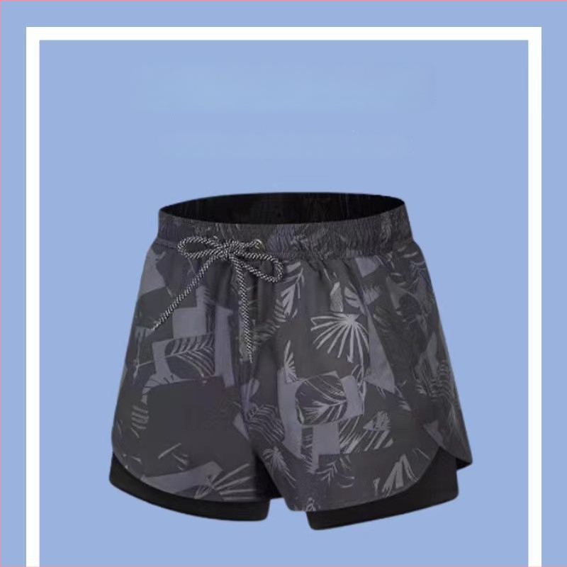 Muške kupaće gaće s dvostrukim slojem, brzo sušeće, u većim veličinama, boxer stil, za plažu i termalne izvore.