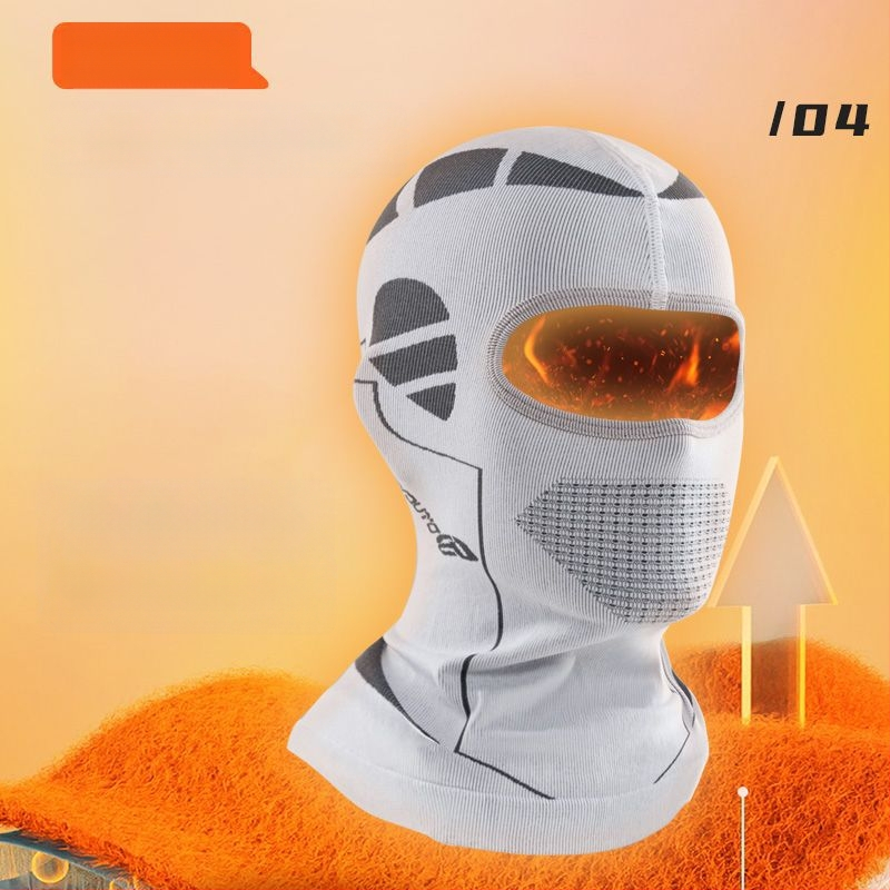 Ziemas velosipēdu pilnībā aizsargājoša sejas maska — fleece audums, universāla, zīmols Excellent riding star, noliktavā