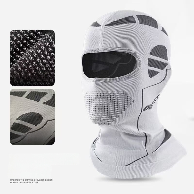 Ziemas velosipēdu pilnībā aizsargājoša sejas maska — fleece audums, universāla, zīmols Excellent riding star, noliktavā