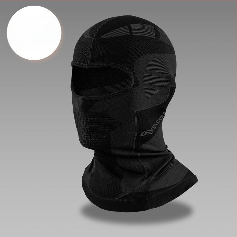 Ziemas velosipēdu pilnībā aizsargājoša sejas maska — fleece audums, universāla, zīmols Excellent riding star, noliktavā