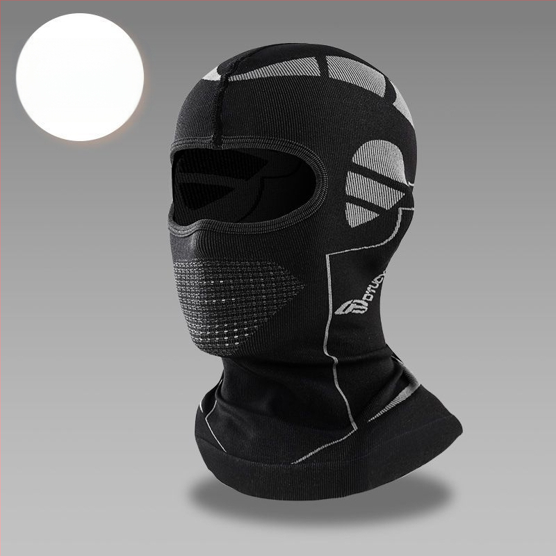 Ziemas velosipēdu pilnībā aizsargājoša sejas maska — fleece audums, universāla, zīmols Excellent riding star, noliktavā