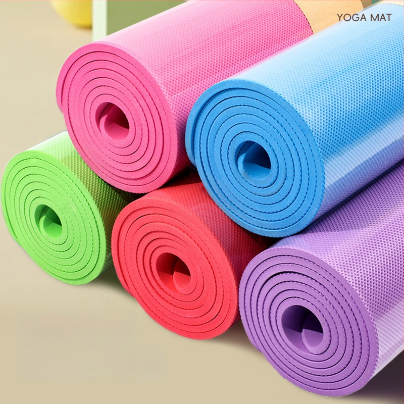 EVA jogas paklājs ar reljefa kamuflāžas rakstu, biezums 3–10 mm, pretslīdēšanas un mitrumizturīgs, piemērots jogai, fitnessam un dejām