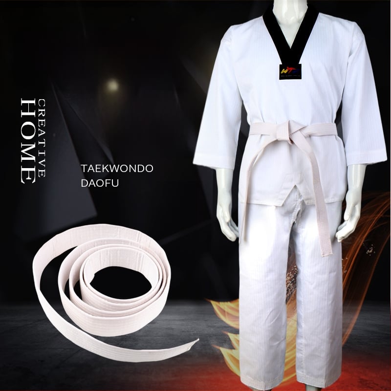 Taekwondo uniforma, unisex za odrasle i djecu, trening odjeća s pamukom podstavom, tkanina poliester-pamuk, tolerancija 0,1 cm