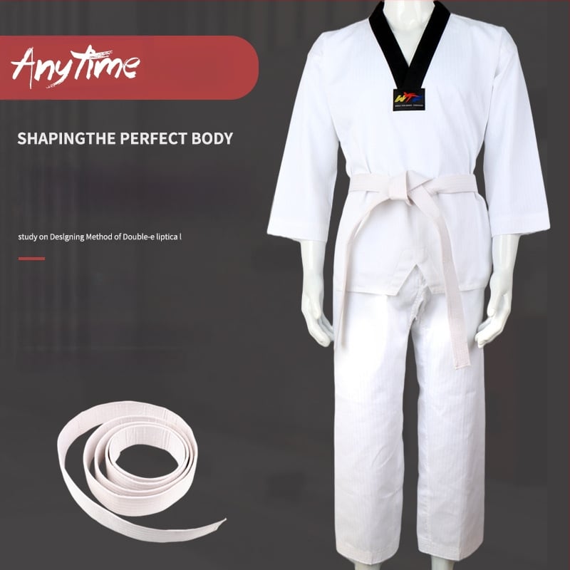 Taekwondo uniforma, unisex za odrasle i djecu, trening odjeća s pamukom podstavom, tkanina poliester-pamuk, tolerancija 0,1 cm