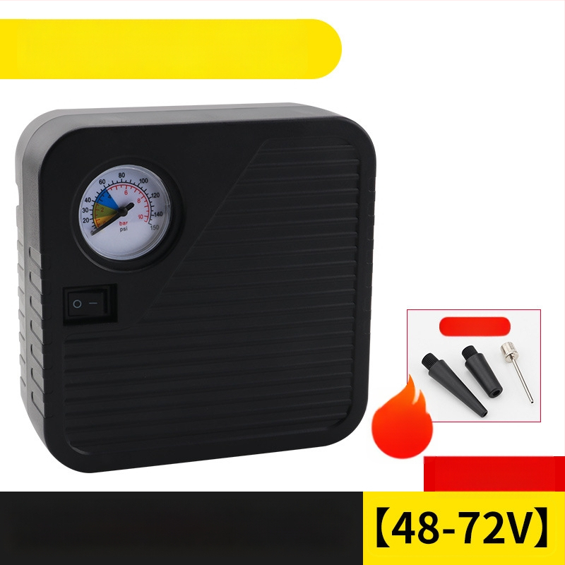 Baterijomis maitinama oro siurblys transporto priemonėms, nešiojamas, 48–72V, 120W, oro srautas 35 L/min, kabelio ilgis 3 m, svoris 1 kg