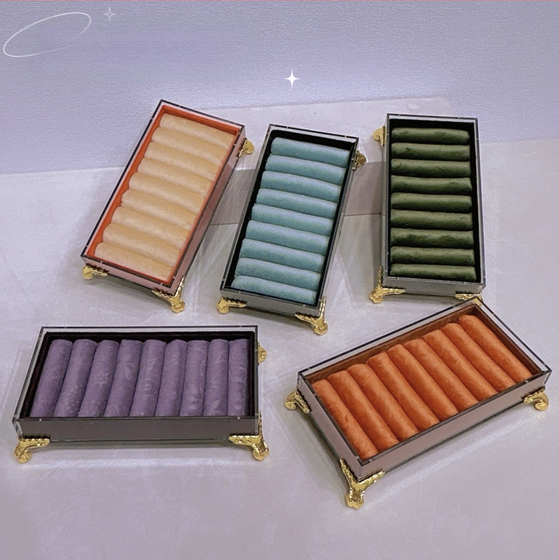 Akrila rotaslietu izstādīšanas statīvs — viengabala dizains, savienojuma konstrukcija, mākslinieciskais stils, Jin xiao, vasara 2024