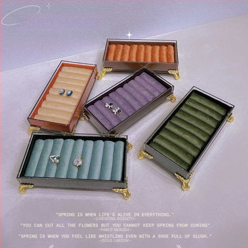 Akrila rotaslietu izstādīšanas statīvs — viengabala dizains, savienojuma konstrukcija, mākslinieciskais stils, Jin xiao, vasara 2024