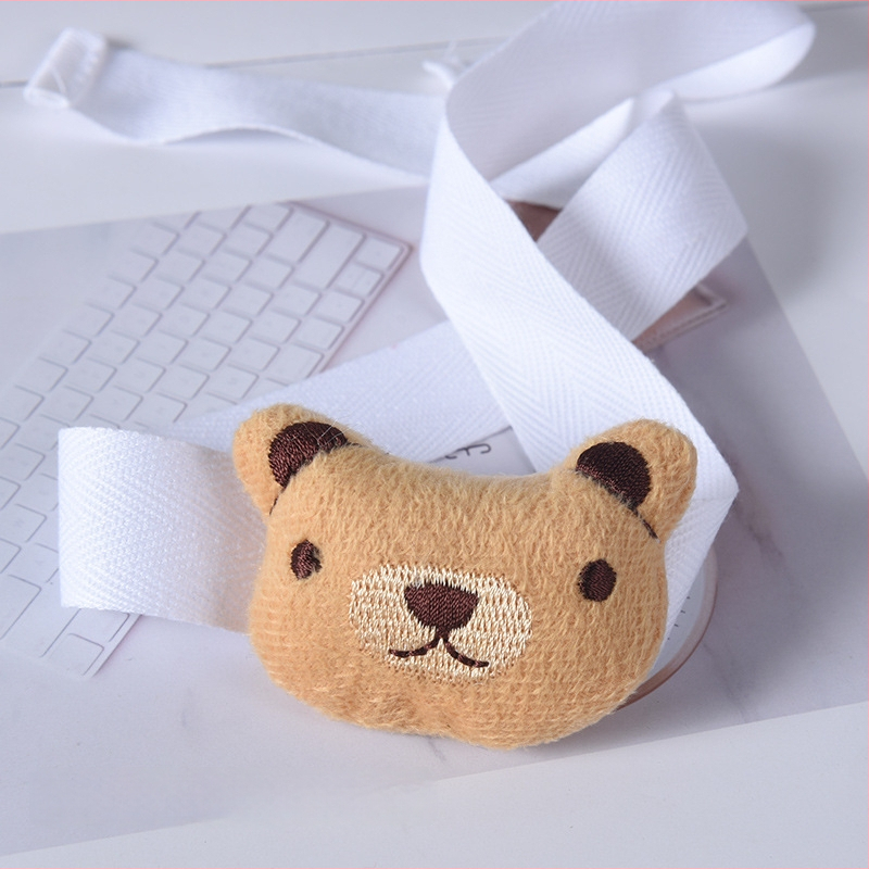 Aizkaru josta ar spriegojumu, korejiešu stila ziedu dizains, no auduma, pielāgojama, mūsdienīgs minimālisms