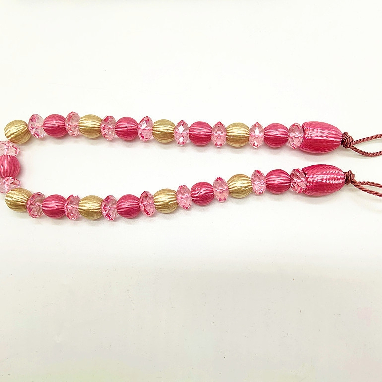 Aizkaru siksna ar akrila pērlēm, mūsdienīgs stils, ķīmiskās šķiedras materiāls, Hongteng Jewelry