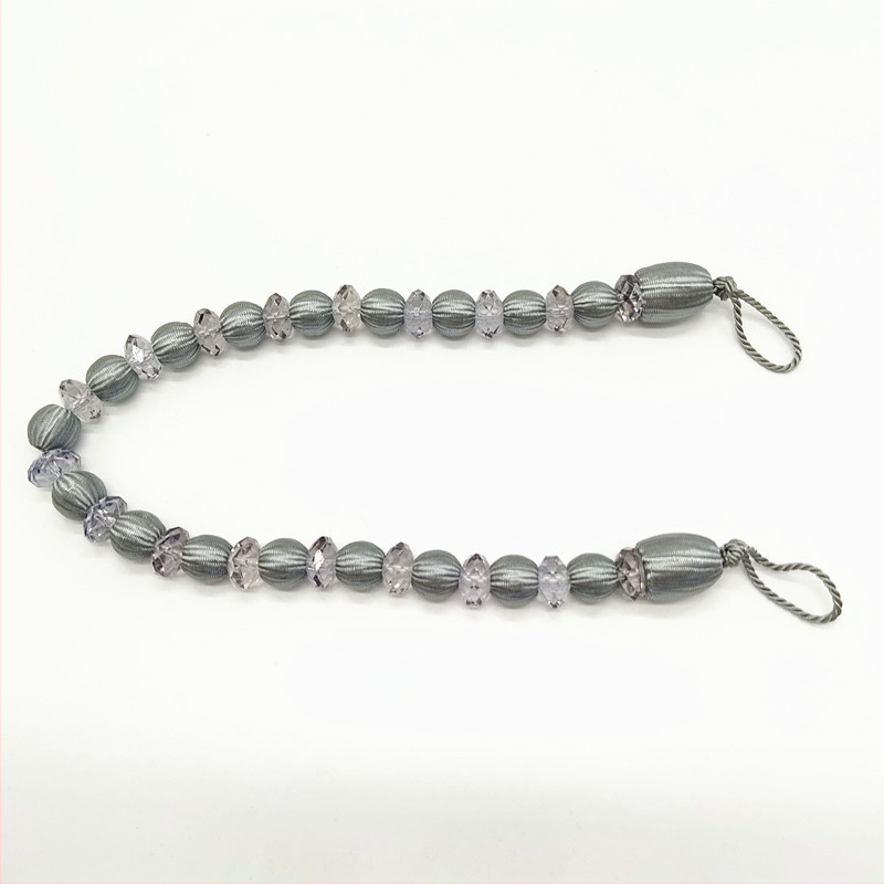 Aizkaru siksna ar akrila pērlēm, mūsdienīgs stils, ķīmiskās šķiedras materiāls, Hongteng Jewelry