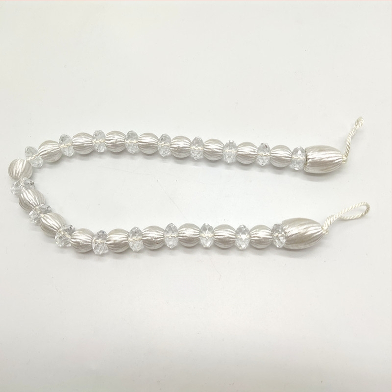 Aizkaru siksna ar akrila pērlēm, mūsdienīgs stils, ķīmiskās šķiedras materiāls, Hongteng Jewelry