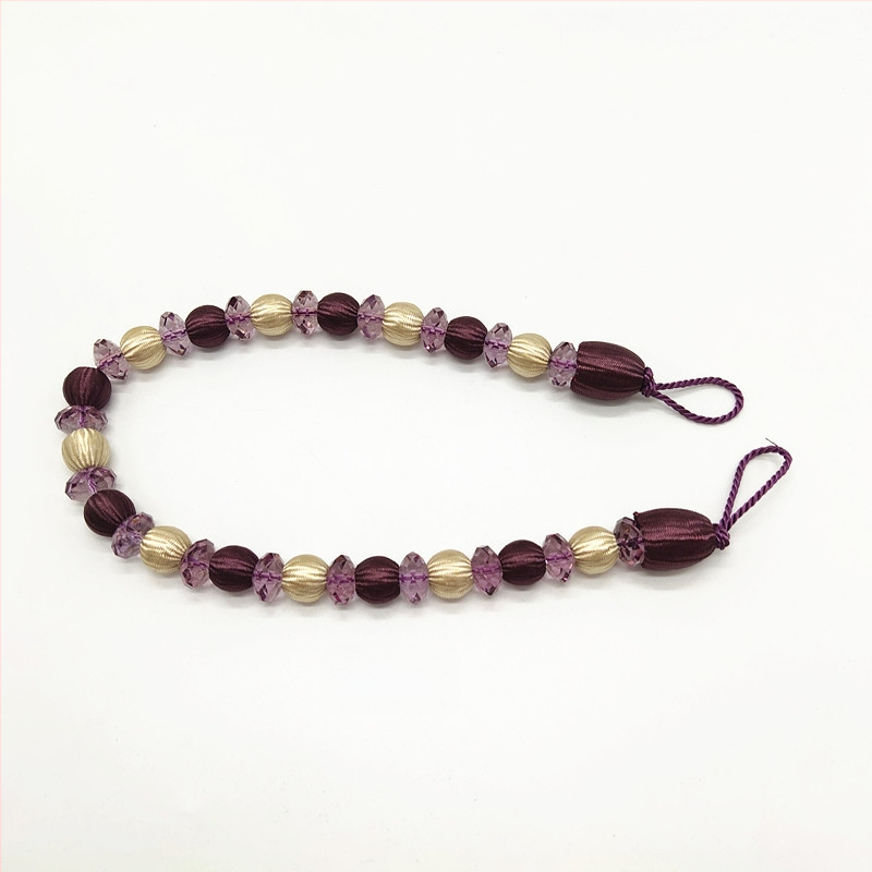 Aizkaru siksna ar akrila pērlēm, mūsdienīgs stils, ķīmiskās šķiedras materiāls, Hongteng Jewelry