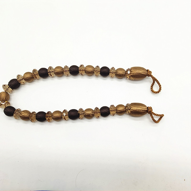 Aizkaru siksna ar akrila pērlēm, mūsdienīgs stils, ķīmiskās šķiedras materiāls, Hongteng Jewelry