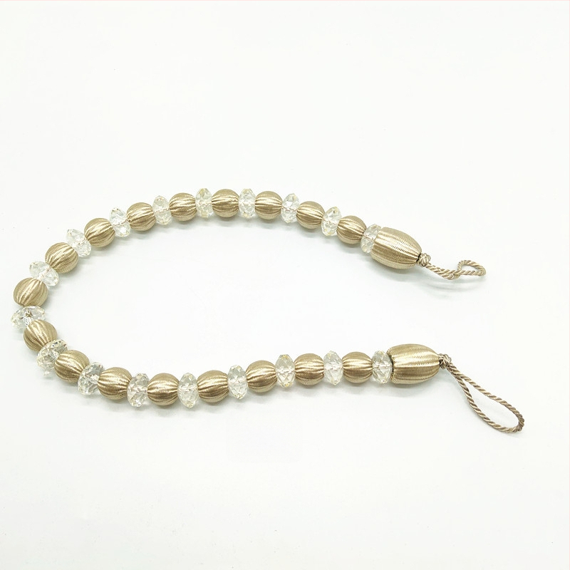 Aizkaru siksna ar akrila pērlēm, mūsdienīgs stils, ķīmiskās šķiedras materiāls, Hongteng Jewelry