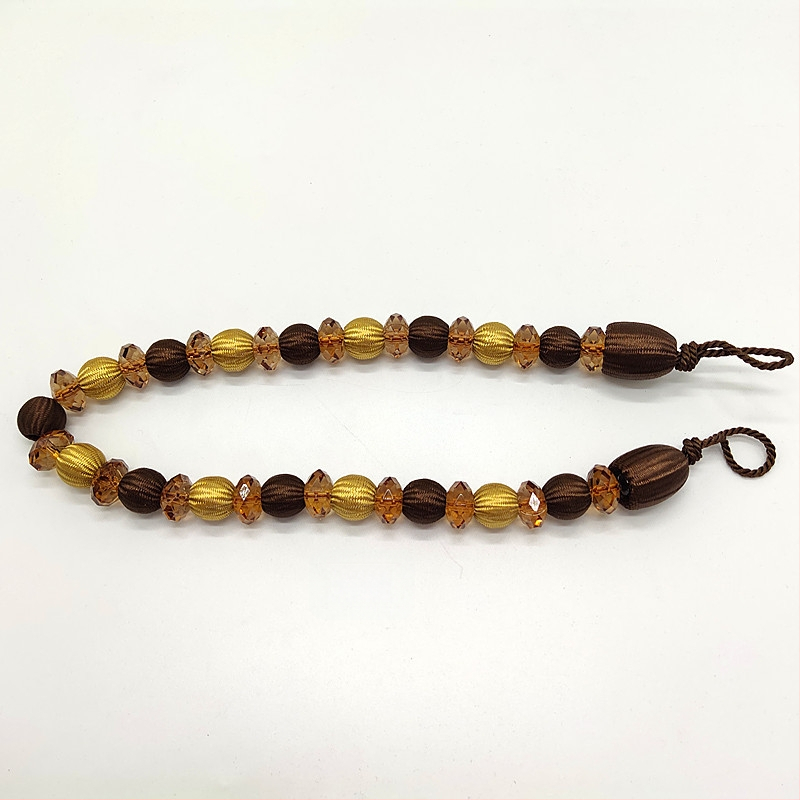 Aizkaru siksna ar akrila pērlēm, mūsdienīgs stils, ķīmiskās šķiedras materiāls, Hongteng Jewelry