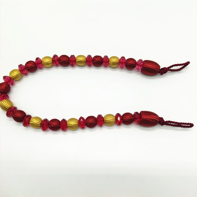 Aizkaru siksna ar akrila pērlēm, mūsdienīgs stils, ķīmiskās šķiedras materiāls, Hongteng Jewelry