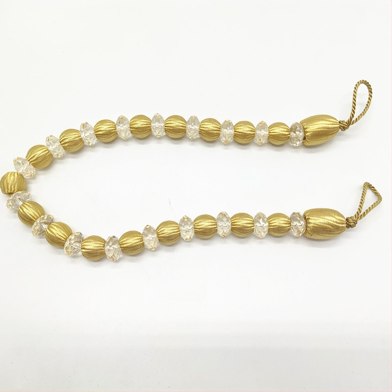 Aizkaru siksna ar akrila pērlēm, mūsdienīgs stils, ķīmiskās šķiedras materiāls, Hongteng Jewelry