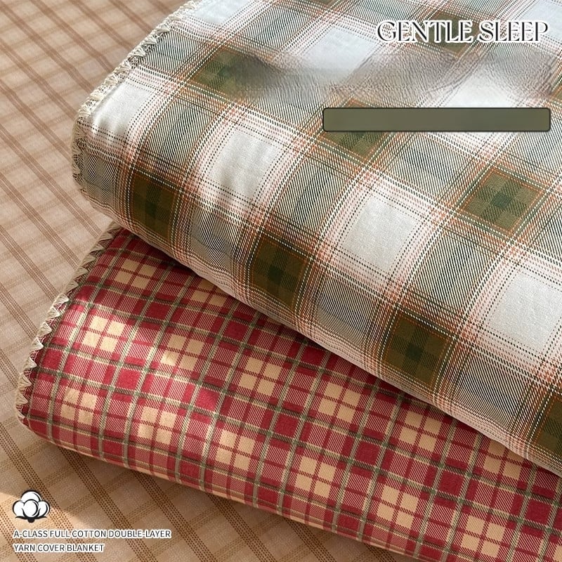 Divslāņu kokvilnas pleds vasarai – tīra kokvilna, reaktīvā krāsošana, 0.55–1.0 kg, pavasaris-rudens, vienkrāsaina