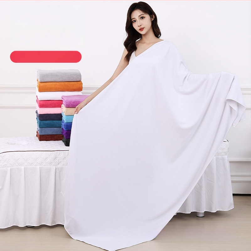 Vannas dvielis no mikrofibrām, 150D, 300–400 g, vienkāršs audums, spirālveida pavedieni, piemērots spa un masāžas galdam