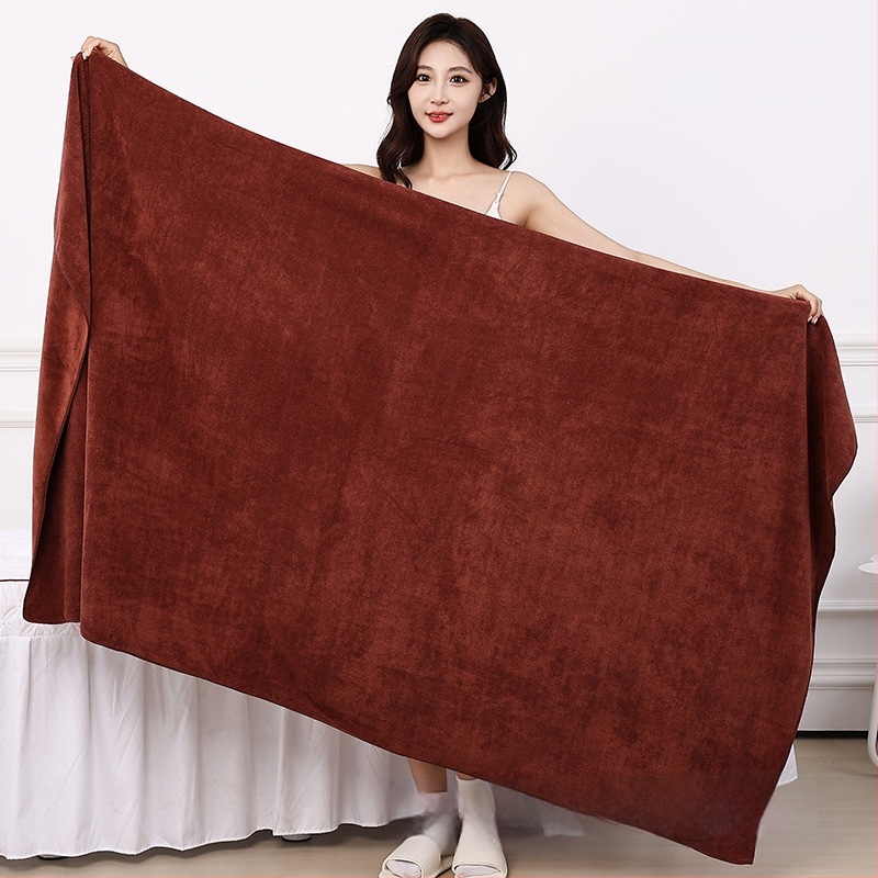 Vannas dvielis no mikrofibrām, 150D, 300–400 g, vienkāršs audums, spirālveida pavedieni, piemērots spa un masāžas galdam