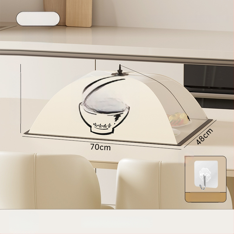 Izolēts pārtikas pārsegs mājas virtuves galdam – Noņemams un mazgājams, putekļu un odiem izturīgs, saliekams