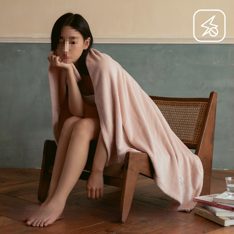 Korāla fleece sega biroja atpūtai — poliestera šķiedras, vienam lietotājam, vasaras lietošanai