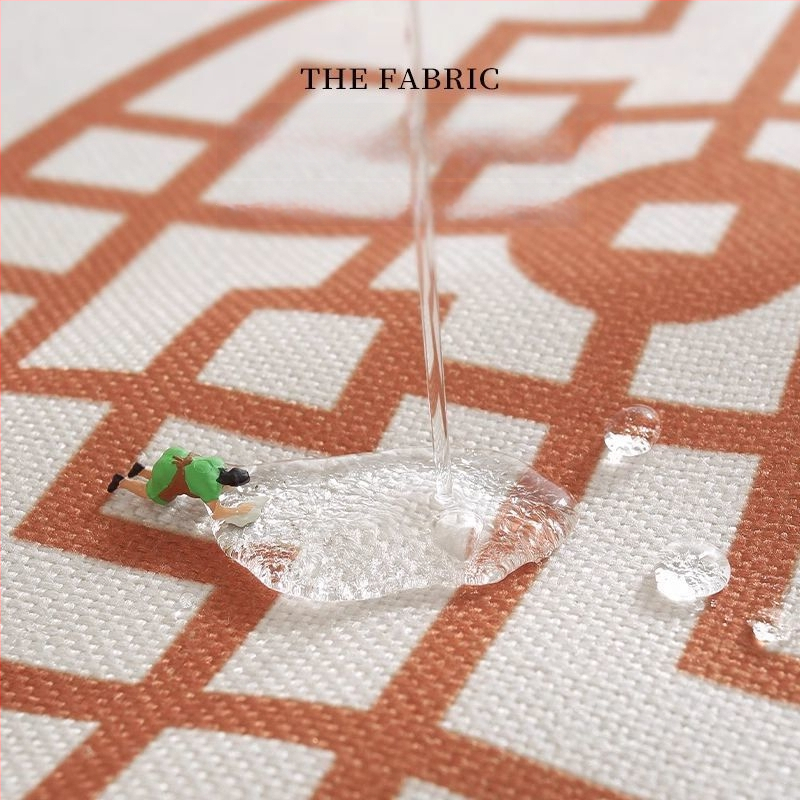 Steag de masă pentru ceai - Zen, impermeabil covoraș pentru masă de ceai, poliester cu nylon, model cu plante, stil chinezesc