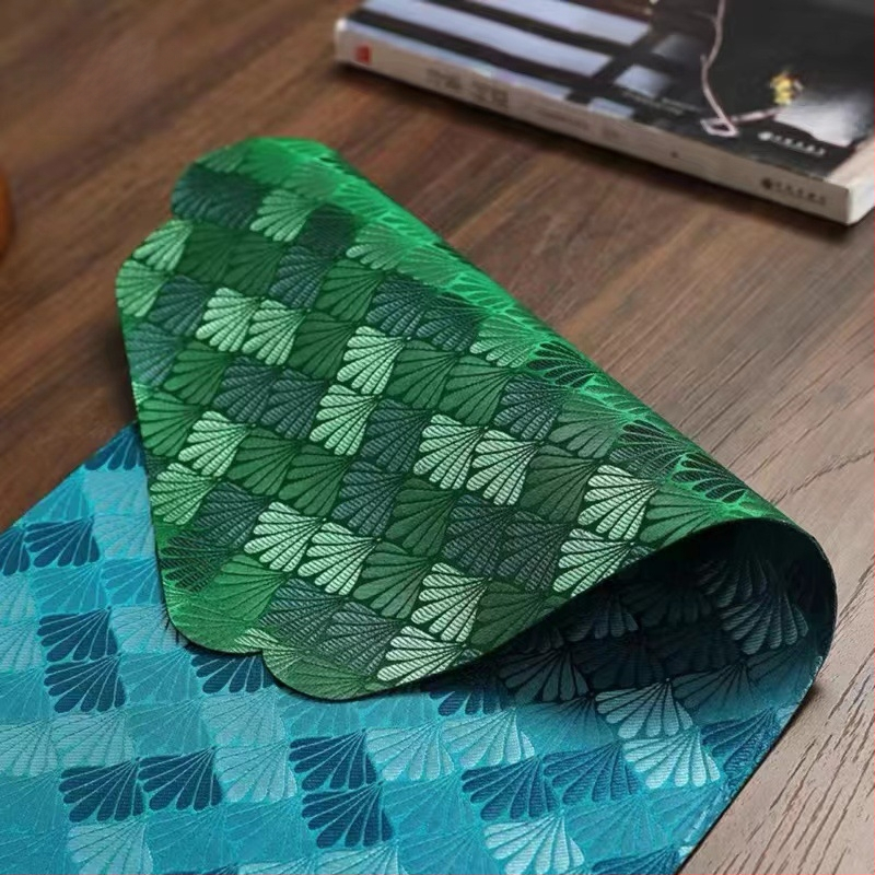 Steag de masă, fibră de poliester, conținut de țesătură 50%, stil nou chinezesc, potrivit pentru living, dormitor, birou, exterior, restaurante, spații comerciale