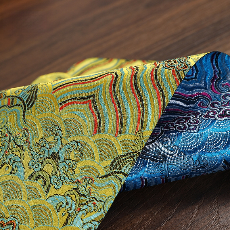 Steag de masă, fibră de poliester, conținut de țesătură 50%, stil nou chinezesc, potrivit pentru living, dormitor, birou, exterior, restaurante, spații comerciale