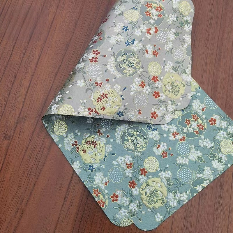 Steag de masă, fibră de poliester, conținut de țesătură 50%, stil nou chinezesc, potrivit pentru living, dormitor, birou, exterior, restaurante, spații comerciale