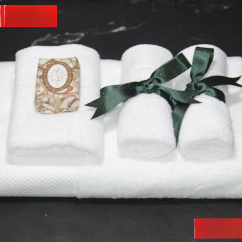 Vannas dvieļu aksesuārs ar zīda lentu – neoklasiskais stils, audums, dzimšanas dienas dāvana