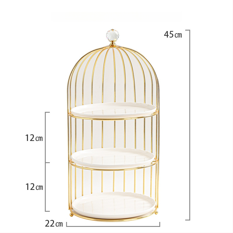 Daudzslāņu deserts statīvs augļiem un uzkodām, ziemeļniecisks stils, vienkāršs stils, produkta numurs FS75902933016564