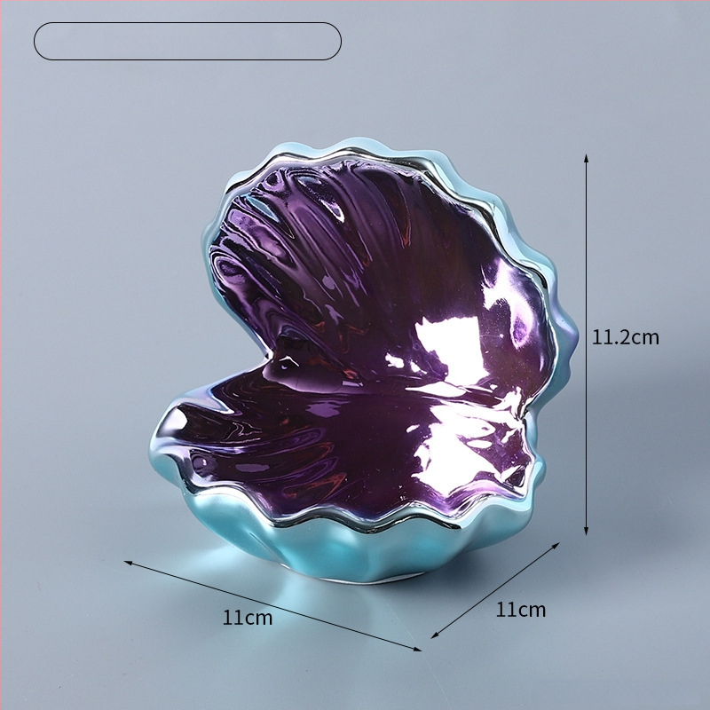Xuanyi keramikas čaurlokiem formas nakts gaisma un rotaslietu uzglabāšanas trauks — moderns roku darbs galda dekors