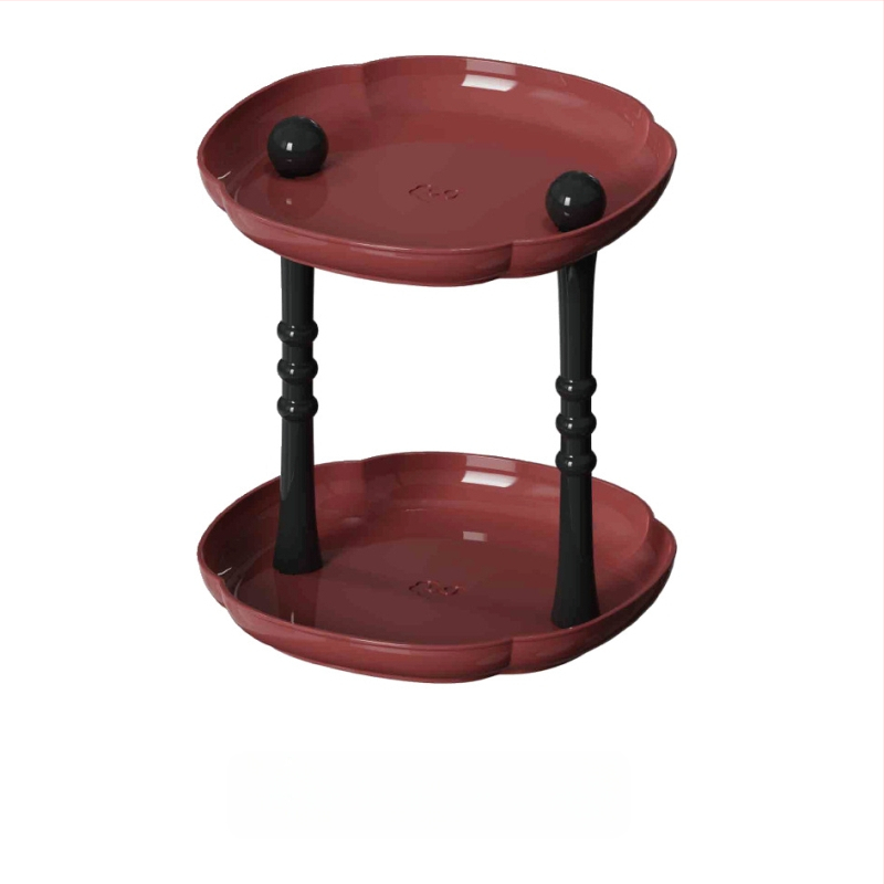 Plastmasas uzglabāšanas paliktnis dzīvojamā istabā, augļu trauka paliktnis kafijas galdiņam, moderns vienkāršs stils, sērija Lr6610, PET+PP, izlaists 2023.