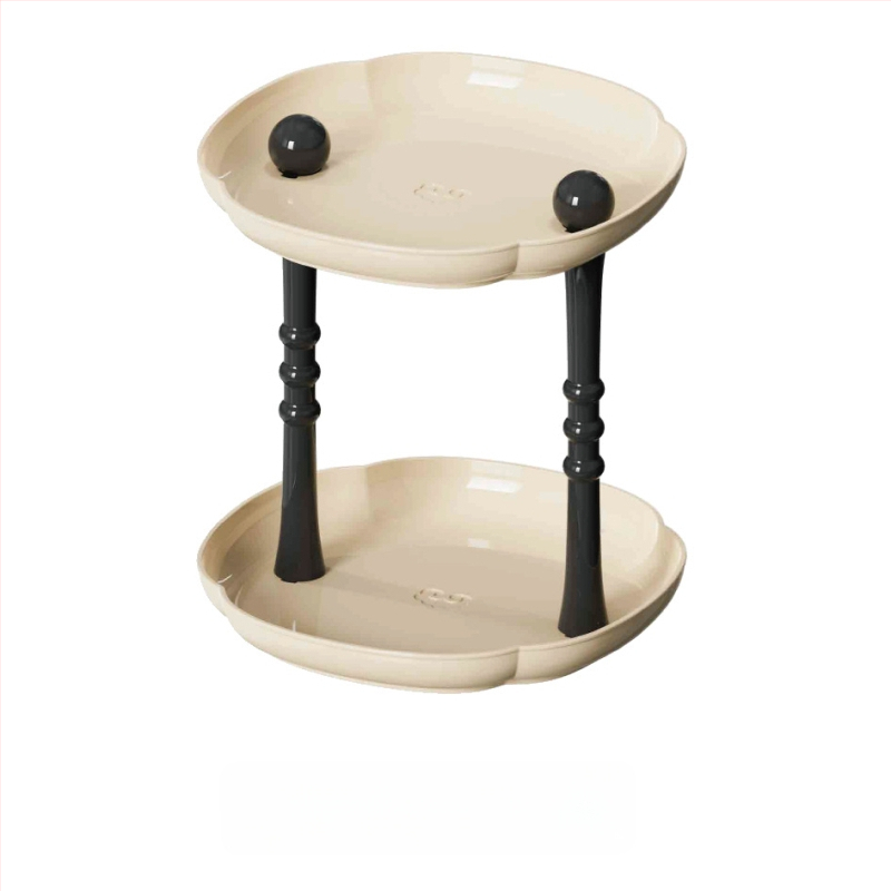 Plastmasas uzglabāšanas paliktnis dzīvojamā istabā, augļu trauka paliktnis kafijas galdiņam, moderns vienkāršs stils, sērija Lr6610, PET+PP, izlaists 2023.