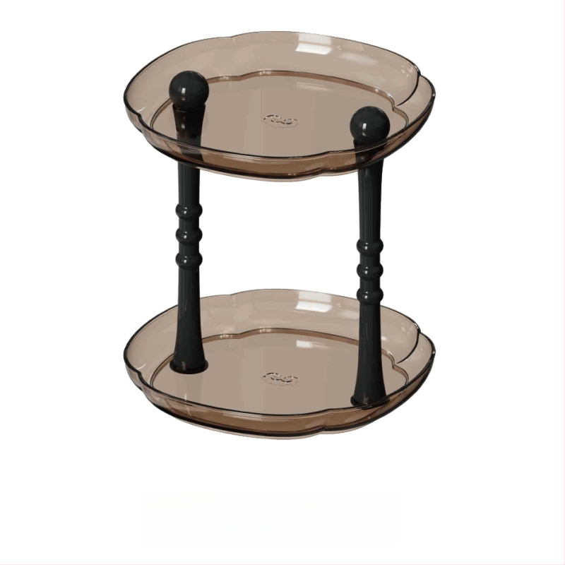 Plastmasas uzglabāšanas paliktnis dzīvojamā istabā, augļu trauka paliktnis kafijas galdiņam, moderns vienkāršs stils, sērija Lr6610, PET+PP, izlaists 2023.