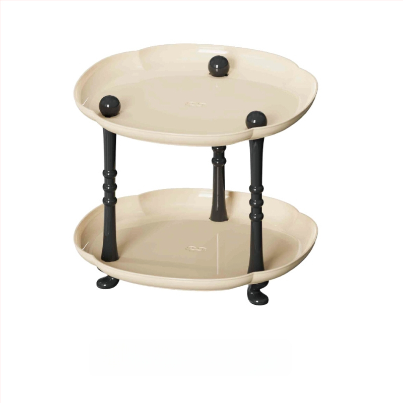 Plastmasas uzglabāšanas paliktnis dzīvojamā istabā, augļu trauka paliktnis kafijas galdiņam, moderns vienkāršs stils, sērija Lr6610, PET+PP, izlaists 2023.