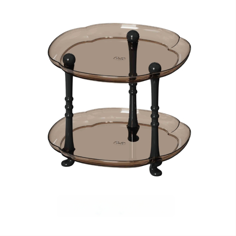 Plastmasas uzglabāšanas paliktnis dzīvojamā istabā, augļu trauka paliktnis kafijas galdiņam, moderns vienkāršs stils, sērija Lr6610, PET+PP, izlaists 2023.