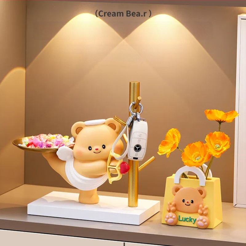 Lāča formas konfekšu un augļu trauks, sveķu amatniecība, zīmols Yiju, moderns minimālisma stils