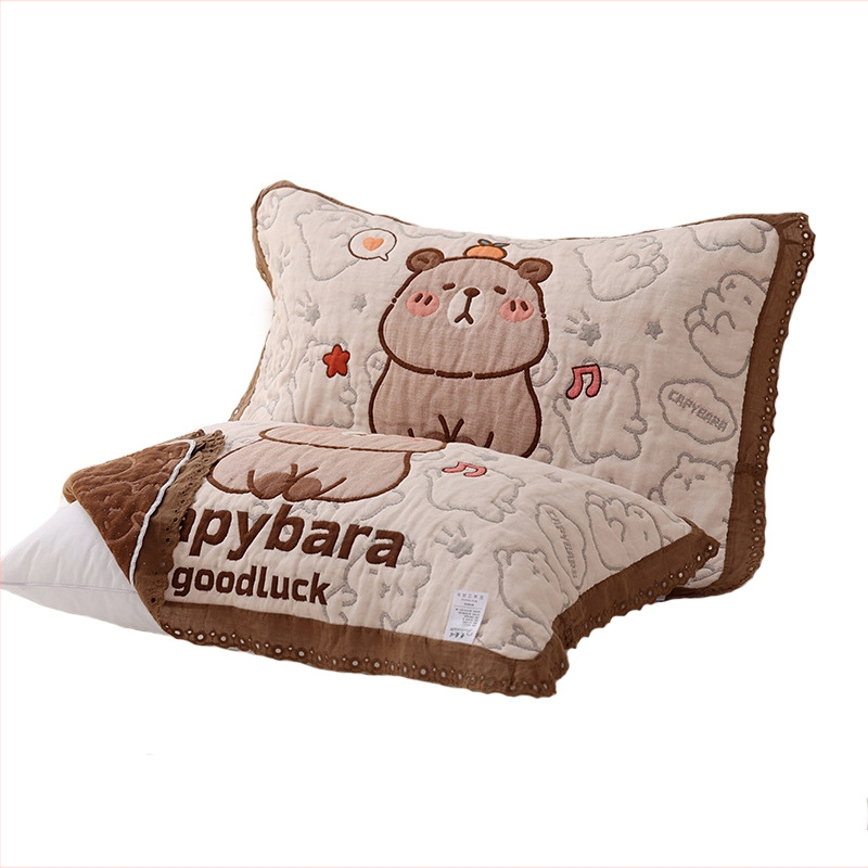 Jiayang pamučna navlaka za jastuk s čipkastim rubom, prozračna, za sve sezone