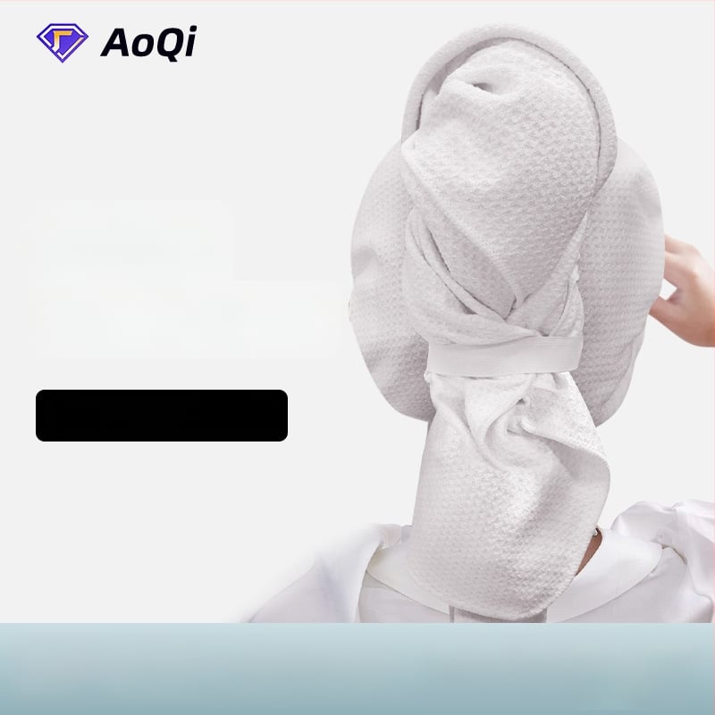 AoQi kapa za kosu od mikrovlakana s wafl uzorkom, apsorbirajuća tuš kapa za odrasle, >200 g, prilagođena pređa, vez/šivanje/otisk