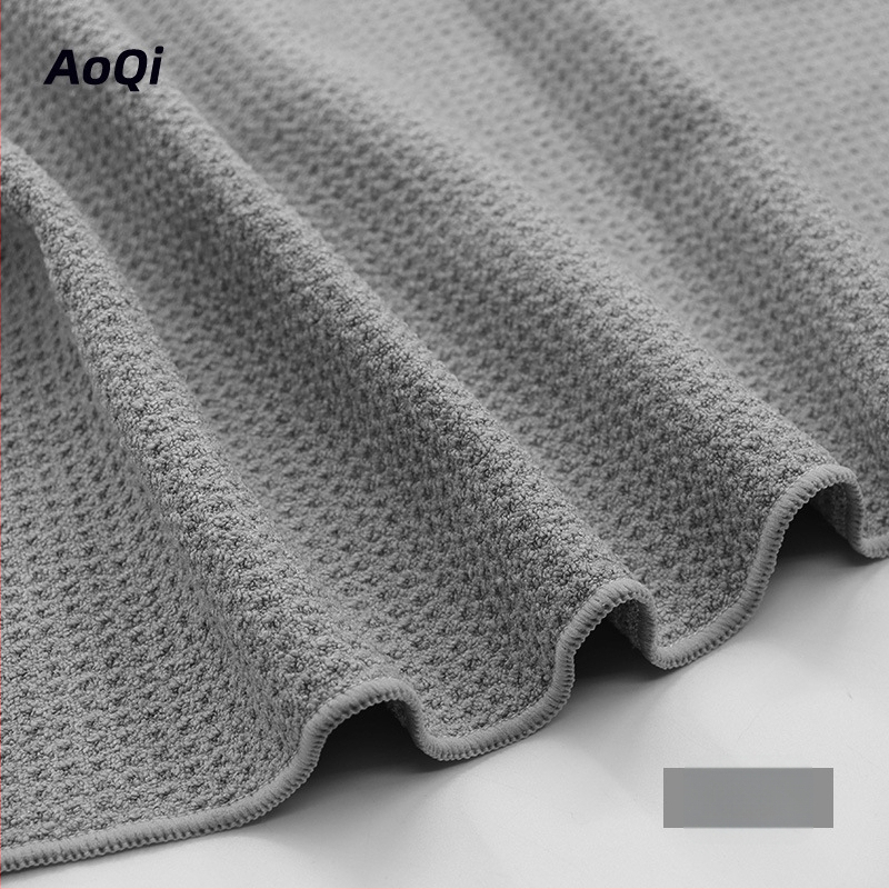 AoQi kapa za kosu od mikrovlakana s wafl uzorkom, apsorbirajuća tuš kapa za odrasle, >200 g, prilagođena pređa, vez/šivanje/otisk
