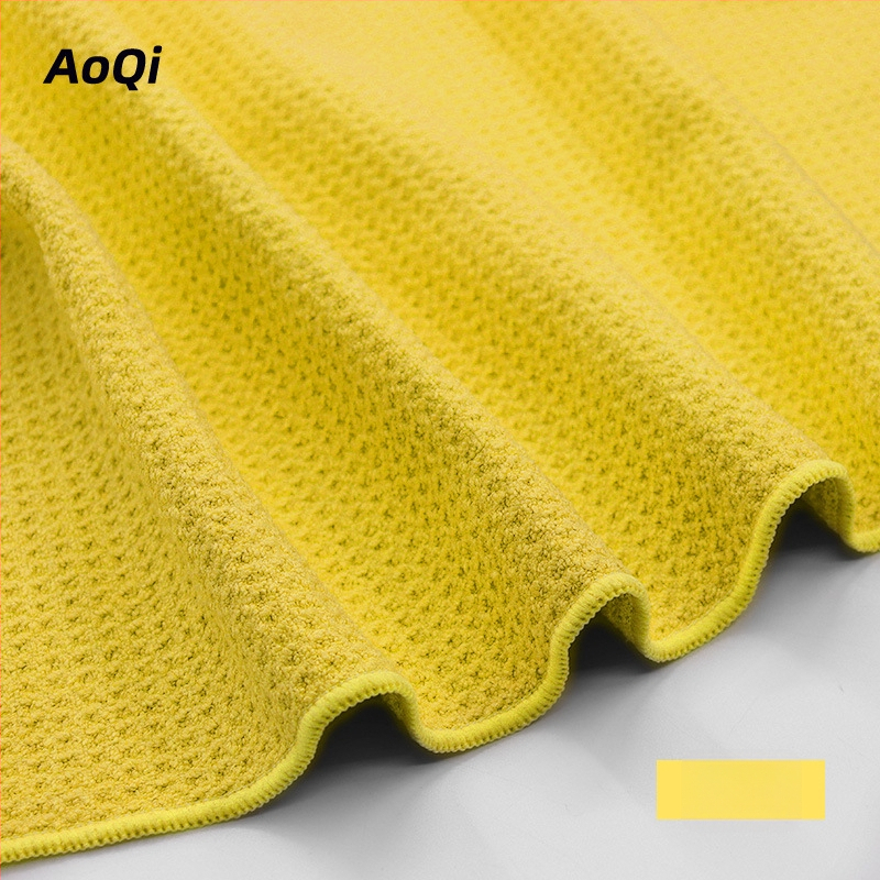 AoQi kapa za kosu od mikrovlakana s wafl uzorkom, apsorbirajuća tuš kapa za odrasle, >200 g, prilagođena pređa, vez/šivanje/otisk