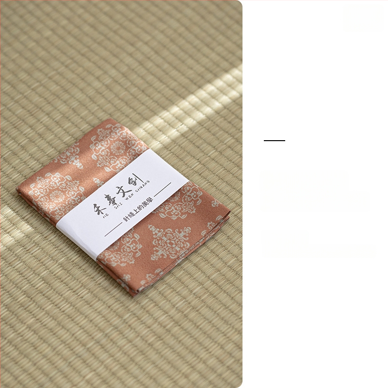Aksesoar za ceremoniju čaja — platnena krpa za čaj s logom, porijeklo Dehua, stil novog kineskog stila