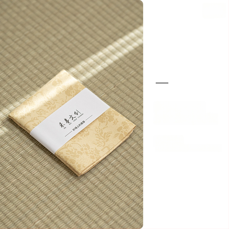 Aksesoar za ceremoniju čaja — platnena krpa za čaj s logom, porijeklo Dehua, stil novog kineskog stila