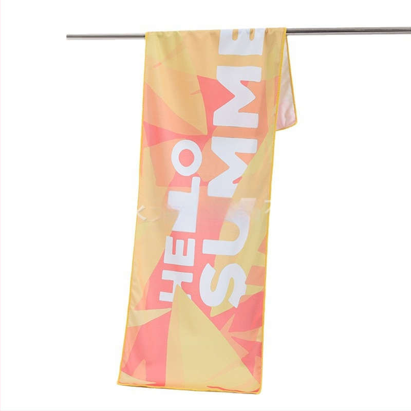 Sporta dvielis no mikrošķiedras, dzesējošā funkcija, sublimācijas apdruka, 50 g, Pretty Doll