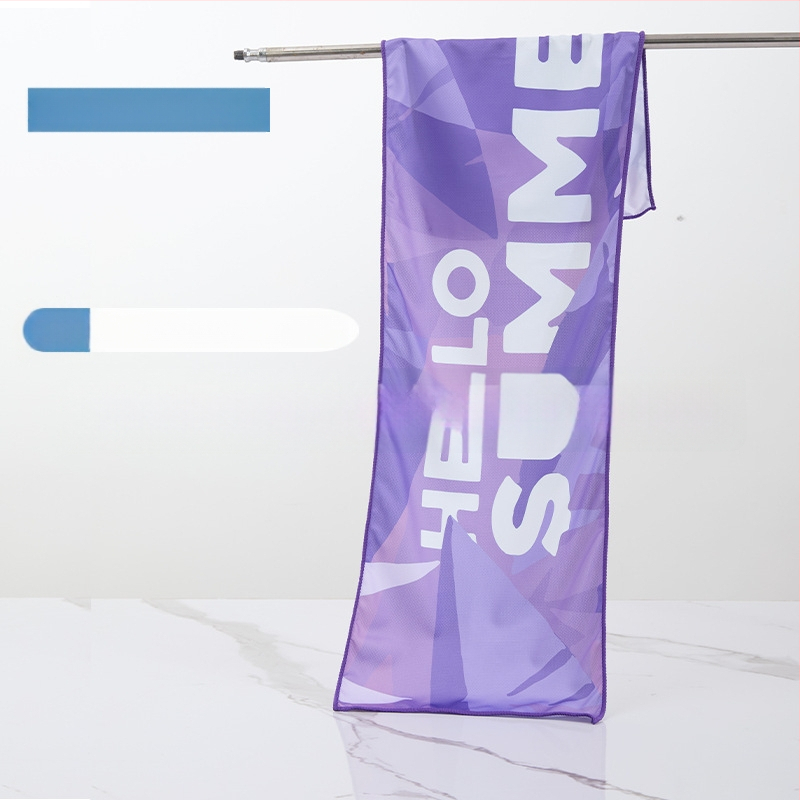 Sporta dvielis no mikrošķiedras, dzesējošā funkcija, sublimācijas apdruka, 50 g, Pretty Doll