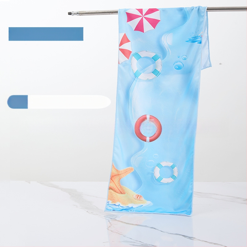 Sporta dvielis no mikrošķiedras, dzesējošā funkcija, sublimācijas apdruka, 50 g, Pretty Doll